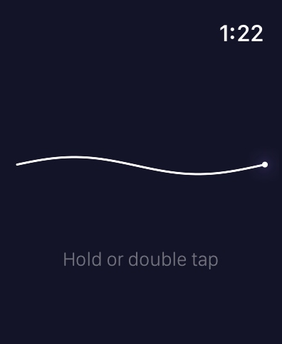 Waveform idle screen on Apple Watch Series 9